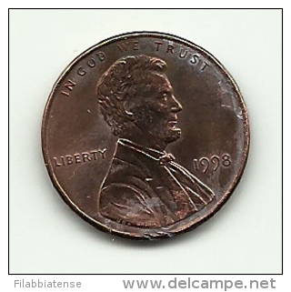1998 - Stati Uniti 1 Cent     ------ - 1959-…: Lincoln, Memorial Reverse