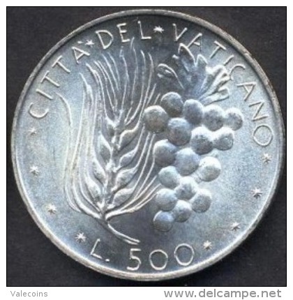 VATICANO  VATICAN - 500 Lire - 1971 - PAULUS VI - Y 123 - UNC - Silver Argento Plata Zilber Argent - Vatican