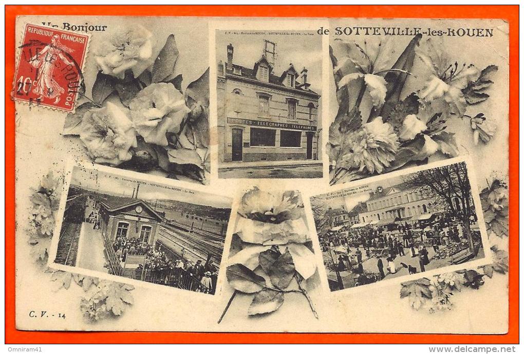 SOTTEVILLE LES ROUEN - Multivues 1911  ( L65 ) - Sotteville Les Rouen