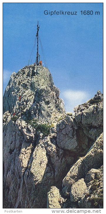 POSTKARTE GRÜSSE VON DER KAMPENWAND BEI ASCHAU BERGSTEIGER NORDWAND GIPFELKREUZ Mountain Climber Alpiniste Montagne - Escalade