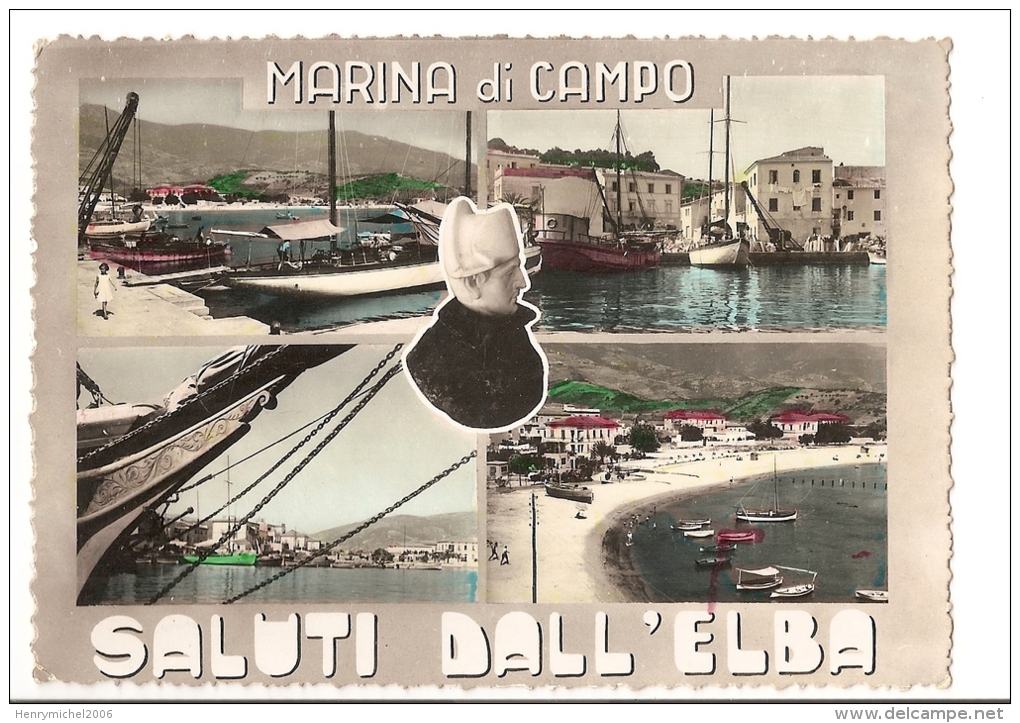 Italie - Italia - Saluti Dall' Elba Elbe - Marina Di Campo - Effigie Napoléon Bonaparte - Livorno