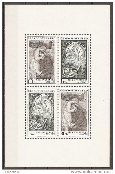 CHECOSLOVAQUIA 1973 - Yvert #C2007/08 (Minipliego) - MNH ** - Nuevos