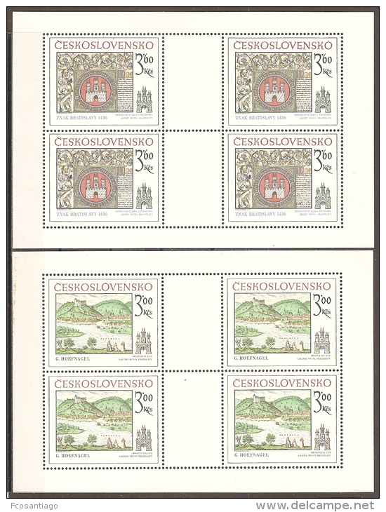 CHECOSLOVAQUIA 1977 - Yvert #2251/52 (Minipliego) - MNH ** - Nuevos