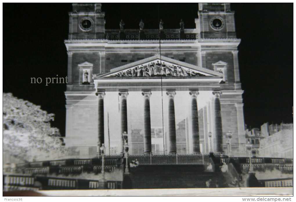 Paris En 1910 -  Eglise Saint Vincent De Paul -  RARE Plaque De Verre Photo - Plaques De Verre