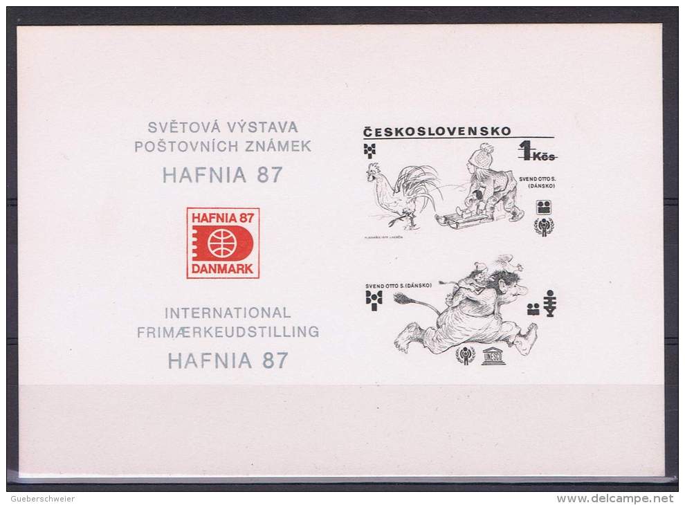 TCH 25 - TCHECOSLOVAQUIE - Epreuve Du N° 2348 Sur Feuillet HAFNIA 87 - Proofs & Reprints