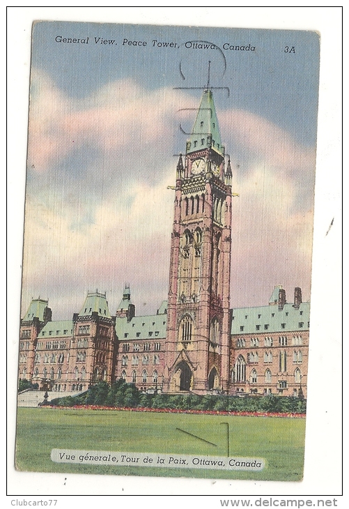 Ottawa (Canada) : Peace Tower En 1920. - Ottawa