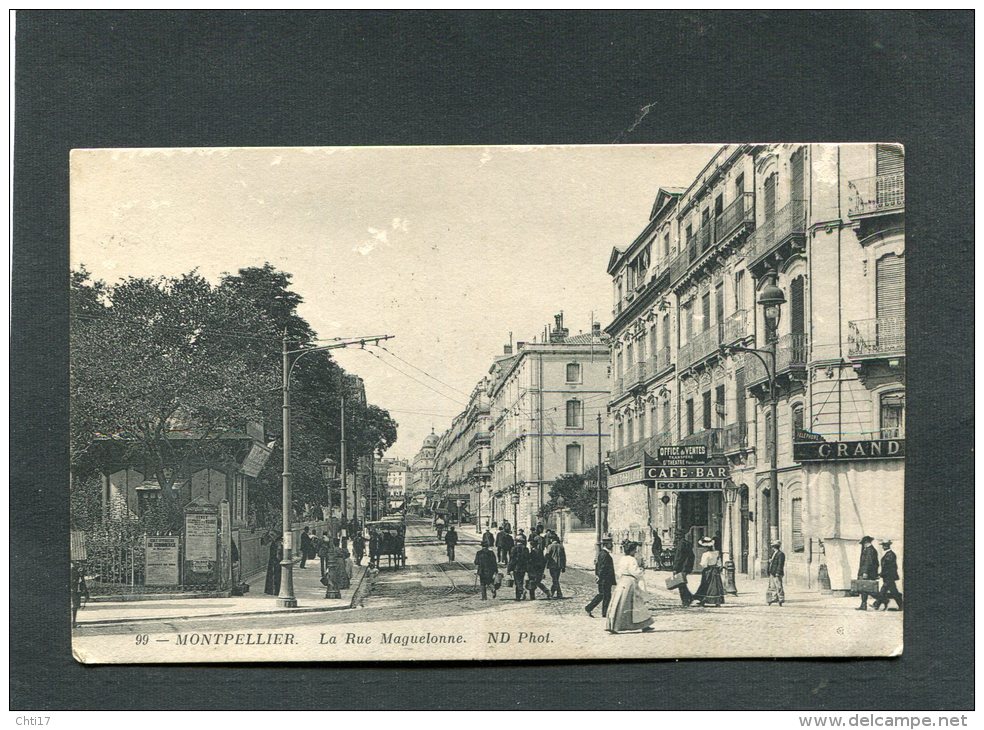 MONTPELLIER RUE MAGUELONNE  AVEC COMMERCES ET ANIMATION  CIRC  OUI - Montpellier