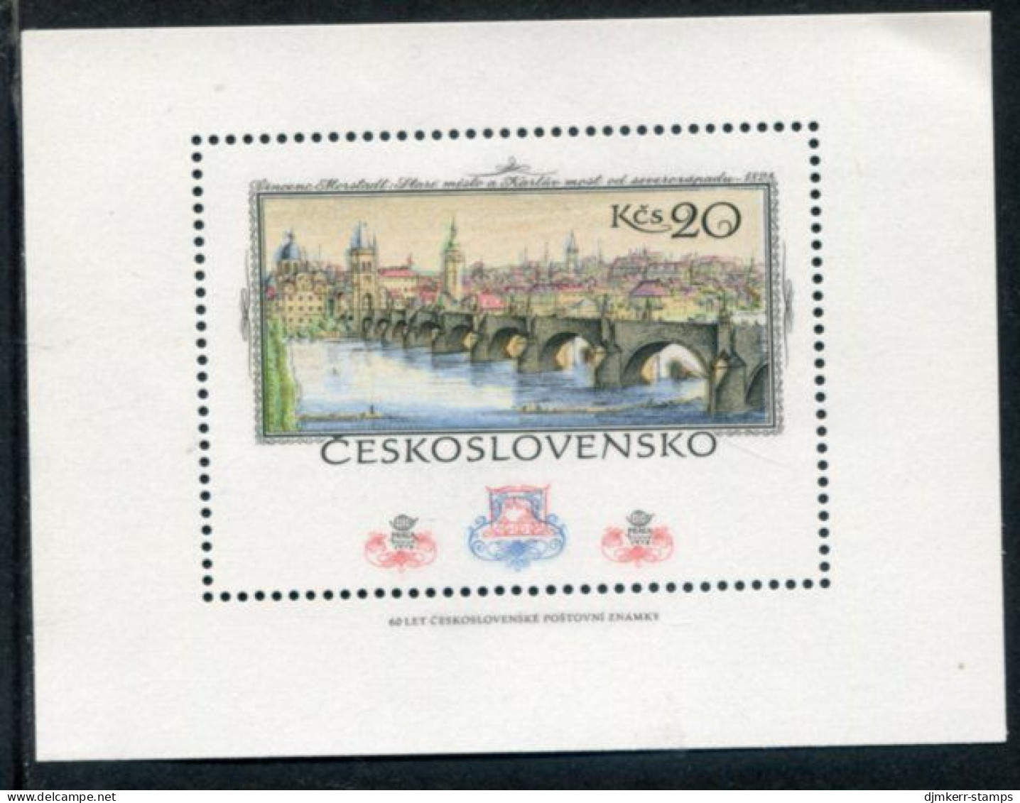 CZECHOSLOVAKIA 1978  Morstadt Painting Block MNH / **.  Michel  Block 36 - Blocks & Sheetlets