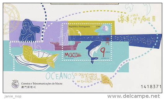 Macau-1998 Oceans MS Overprinted Amizade De Luso-Chinesa - Autres & Non Classés