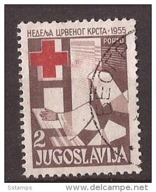 1955 X    JUGOSLAVIJA CROCE ROSSA MEDICINA NURSE INFERMIERE PORTO  USED - Bienfaisance