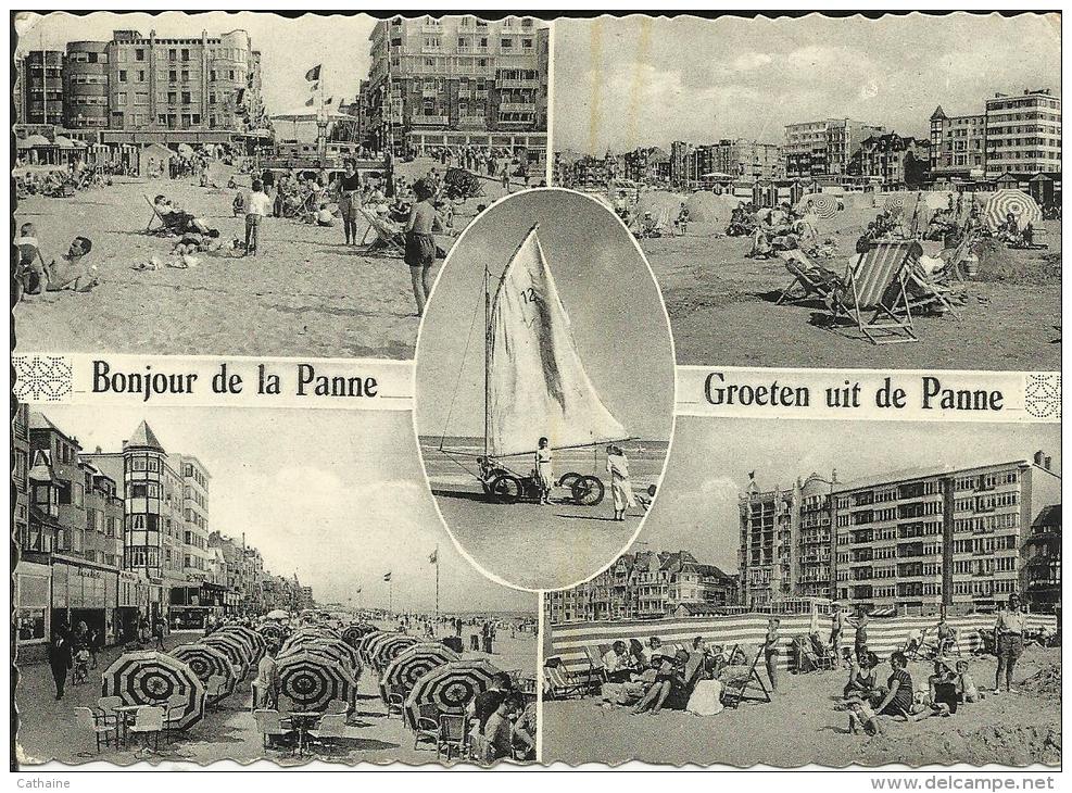 BELGIQUE . LA PANNE . UN BONJOUR DE PANNE . MULTIVUE DE LA PLAGE - De Panne