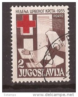 1955 X    JUGOSLAVIJA CROCE ROSSA MEDICINA NURSE INFERMIERE PORTO  USED - Oblitérés