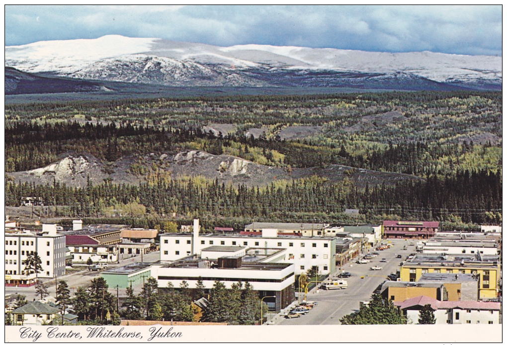 Aerial View,  City Centre,  Whitehorse,  Yukon,   Canada,  50-70s - Yukon