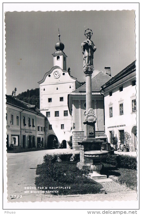 Ö-1471     GMÜND : Hauptplatz Mit Stadtor - Spittal An Der Drau