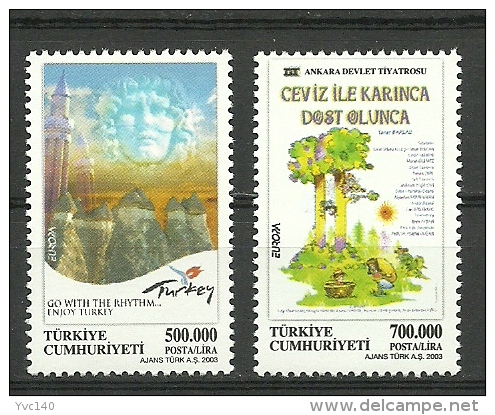 Turkey; 2003 EUROPA CEPT (Poster Art) - Ongebruikt