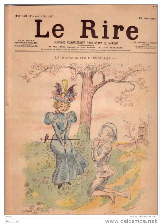 REVUE LE RIRE - MAI 1897 - N° 131 - MARGUERITE EFEUILLEE - LES ASTRES - ILLUSTREE PAR WILLETTE , RADIGUET - Magazines - Before 1900