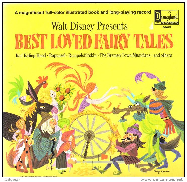 * LP *  WALT DISNEY Presents BEST LOVED FAIRY TALES - Enfants