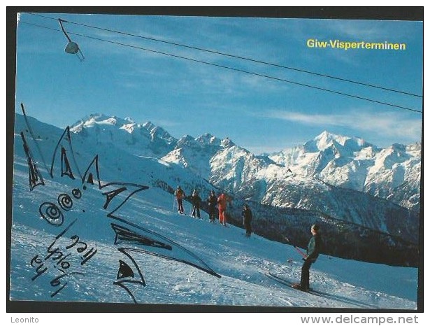 GIW Visperterminen Skigebiet Skilift Brig 1992 - Visperterminen