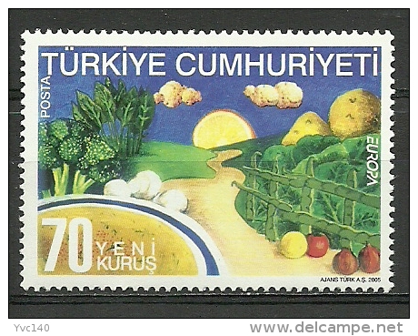 Turkey; 2005 EUROPA CEPT (Gastronomy) - Neufs