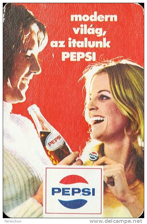 PEPSI * COLA * SOFT DRINK * WOMAN * GIRL * BUDAPEST * CALENDAR * FAJV 1973 * Hungary - Small : 1971-80