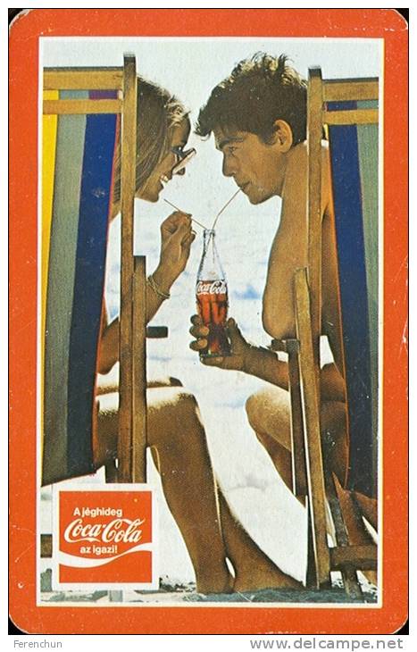 COCA-COLA * SOFT DRINK * WOMAN * GIRL * BEACH * BUDAPEST * CALENDAR * BLV 1979 * Hungary - Tamaño Pequeño : 1971-80