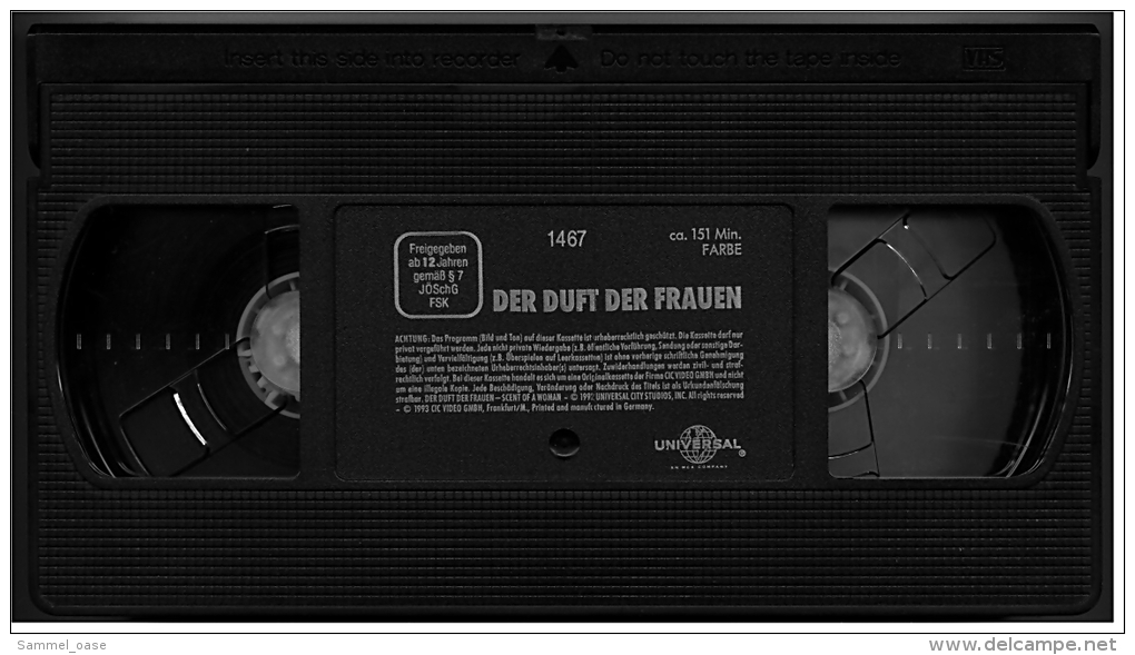 VHS Video Drama  -  Der Duft Der Frauen  -  Al Pacino Als Blinder Lebemann - Von 1992 - Dramma