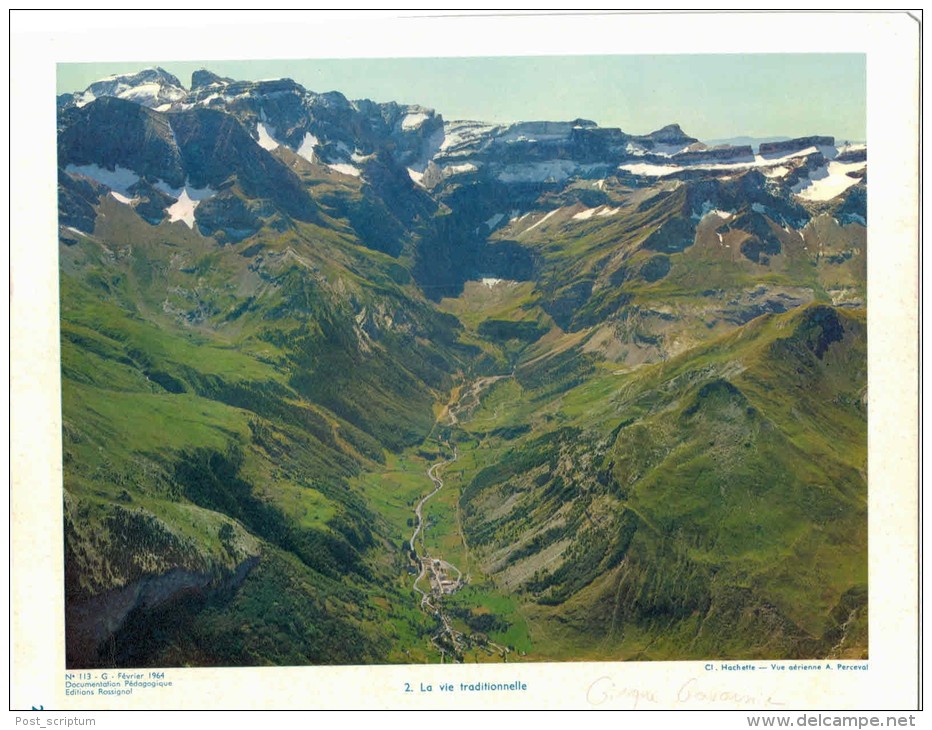 Photo -  Reproduction - Pyrénée Cirque De Gavarnie - Andere & Zonder Classificatie