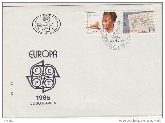 PGL BS093 - YUGOSLAVIE Yv N°1983/84 FDC EUROPA CEPT - FDC