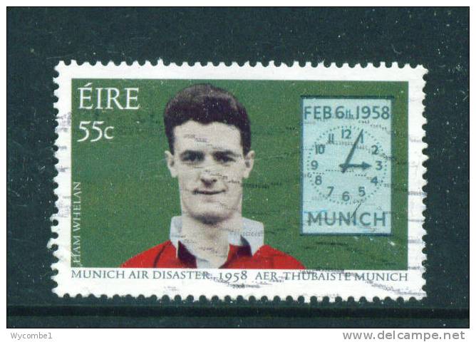 IRELAND  -  2008  Munich Air Disaster   55c  FU  (stock Scan) - Usati