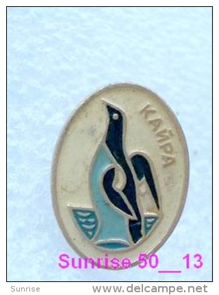 Animals: Bird Guillemot - Diving-pigeon - Loom - Kiddaw / Soviet Badge _35_an2209 - Animals