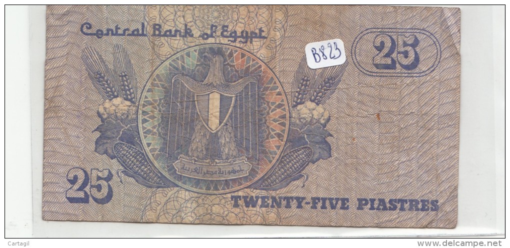 Billets - B823 -  Egypte   - Billet   ( Type, Nature, Valeur, état... Voir 2 Scans) - Egypt