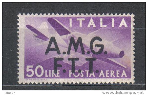 BIN142 - TRIESTE , Posta Aerea Il 50 Lire N. 6 * . Poco Fresco - Airmail