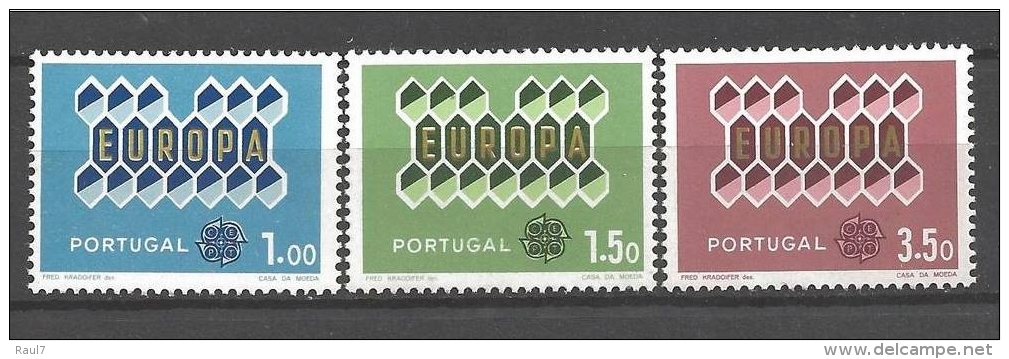 EUROPA - CEPT 1962 - Portugal - 3 Val Neufs // Mnh - 1962