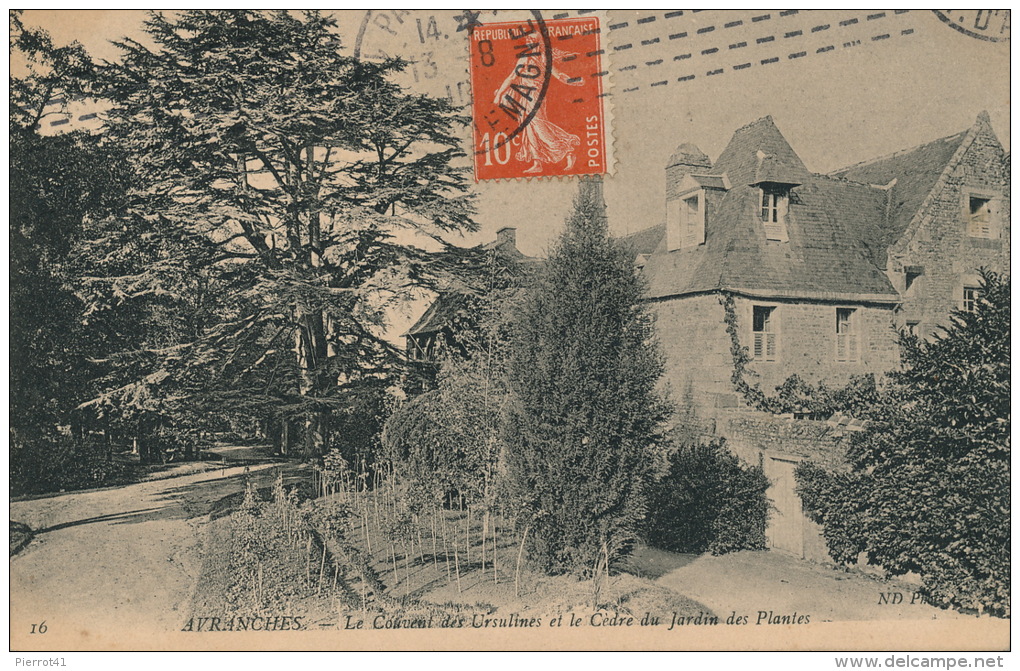 AVRANCHES - Le Couvent Des Ursulines Et Le Cèdre Du Jardin Des Plantes - Avranches