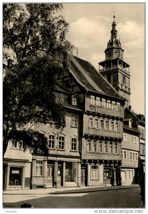 AK Bad Langensalza, Blick Vom Schloß Zur Marktkirche, Gel, 1970 - Bad Langensalza