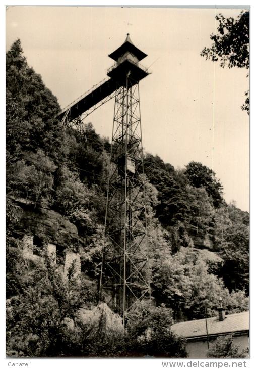 AK Bad Schandau, Aufzug Ostrau, Ung, 1964 - Bad Schandau