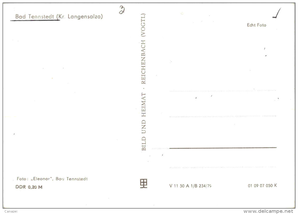 AK Bad Tennstedt, Brückentor Am Glunckerbach,Bahnhofstraße,Bergstraße, Ung, 1979 - Bad Tennstedt