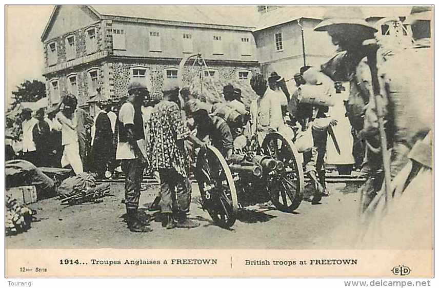 Juin13 126 : Freetown  -  Troupes Anglaises 1914 - Sierra Leone