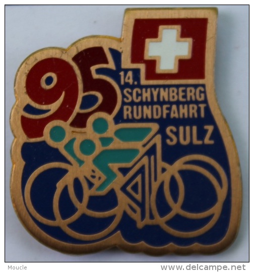 14 SCHYNBERG RUNDFAHRT SULZ - 96  -  CYCLISTE - CYCLISME - DRAPEAU SUISSE   -   ( VELO) - Cyclisme