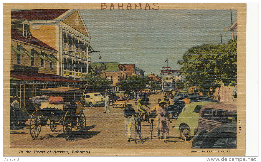 Bahamas In The Heart Of Nassau Photo Maura P. Used Nassau 1951 To Cuba - Bahama's