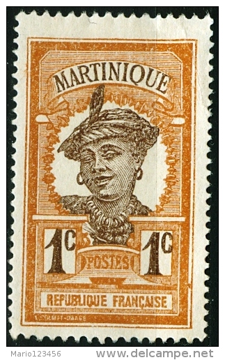 MARTINICA, MARTINIQUE, COLONIA FRANCESE, FRENCH COLONY, 1908, NUOVO, (MNG), Scott 62 - Neufs