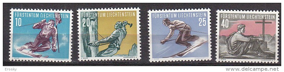 Q1959 - LIECHTENSTEIN Yv N°296/99 ** SPORT - Neufs