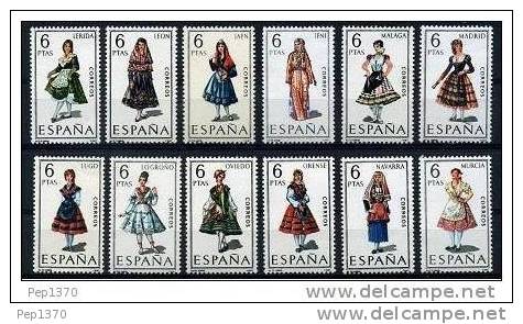 ESPAÑA 1969 - TRAJES REGIONALES - EDIFIL Nº 1898/1909 - YVERT 1558-1560C + 1575-1580 - Neufs