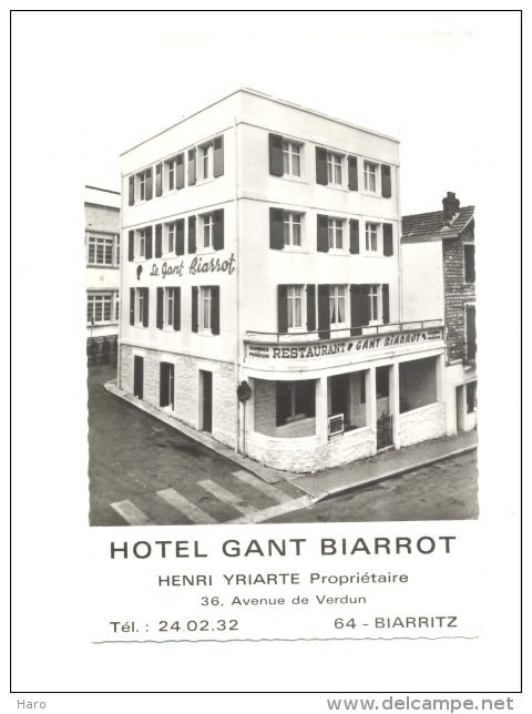 BIARRITZ  - Hôtel Gant Biarrot (Y34) B119 - Biarritz