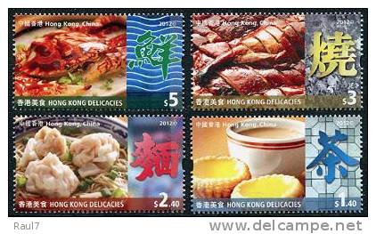 Hong Kong 2012 - Cuisine, Délices De Hong Kong  - 4v Neufs // Mnh - Neufs