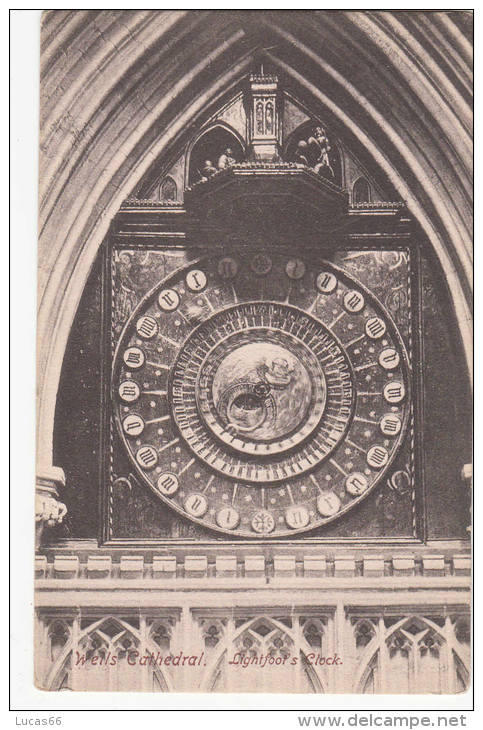 C1920 WELLS CATHEDRAL - LIGHTFOOT'S CLOCK - Wells