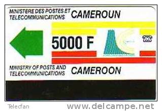 CAMEROUN MAGNETIQUE 5000F SANS ENCOCHE NO NOTCH VERSO EMS COURSE CAMEROUN - Cameroun