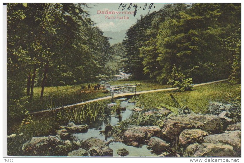 Badenweiler Park Partie 1909 - Badenweiler