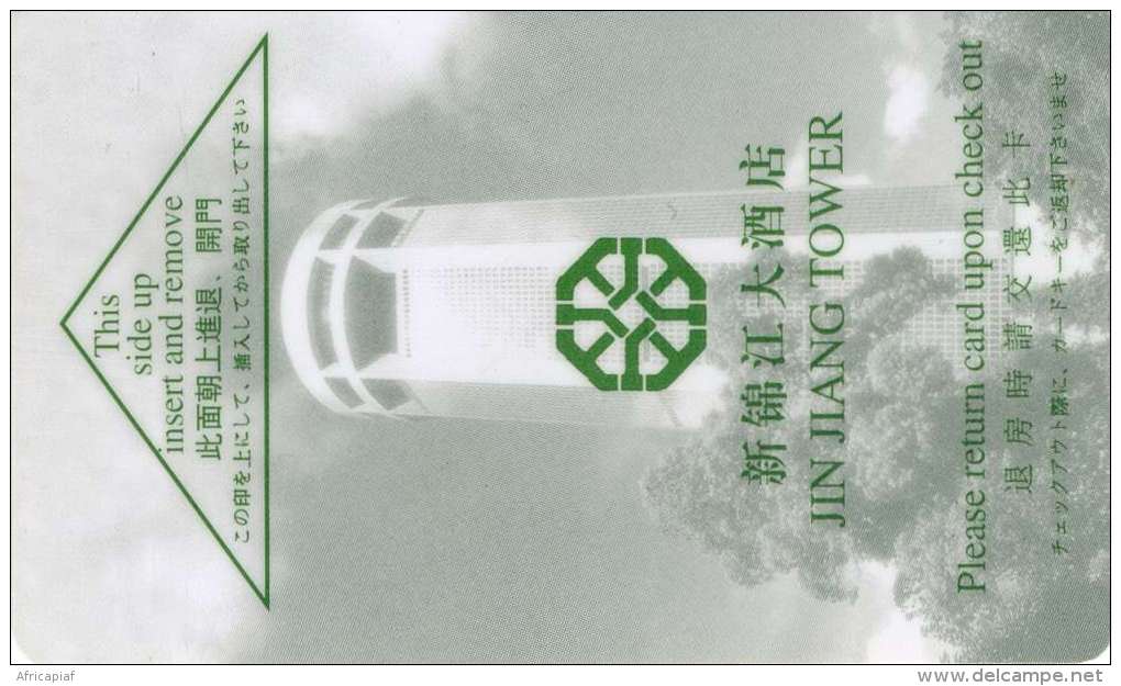 CLEF D´HOTEL  CHINE CHINA SHANGHAI JIN HANG TOWER - Hotel Key Cards
