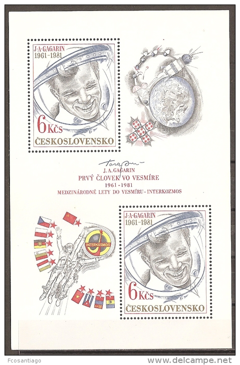 CHECOSLOVAQUIA 1981 - Yvert #H49 - MNH ** - Hojas Bloque